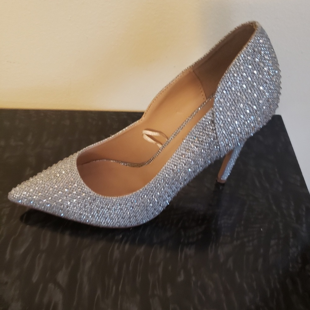 Steve Madden silver stiletto
